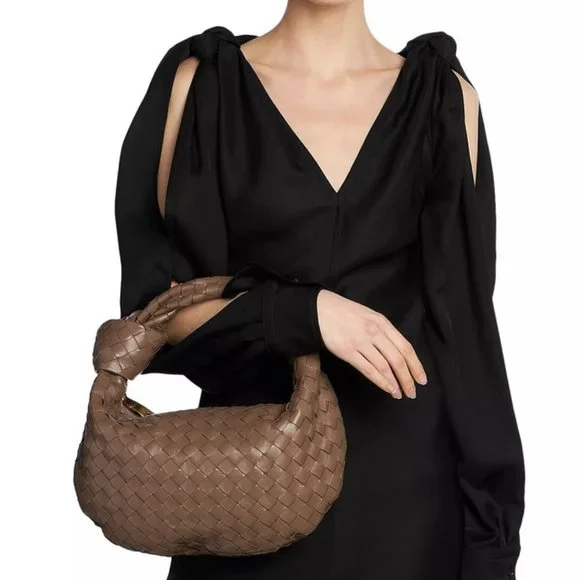 New Bottega Veneta Brown Teen Jodie Shoulder Bag - Picture 5 of 8